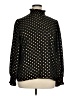 Worthington 100% Polyester Polka Dots Black Gold Long Sleeve Blouse Size XL - photo 1