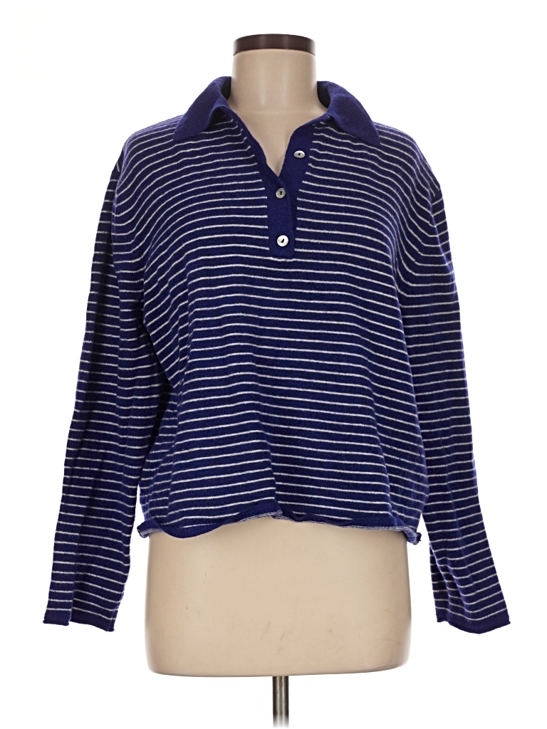 Pre-owned Zara Pullover Sweater In Blue