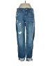 Zara Basic Hearts Blue Jeans Size 00 - photo 1