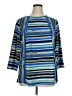 Ruby Rd. Blue 3/4 Sleeve Top Size 1X - photo 1