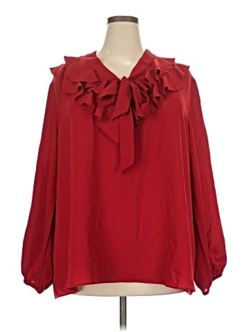 Kasper Long Sleeve Blouse (view 1)