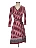 Max Studio Print Burgundy Casual Dress Size S - photo 1