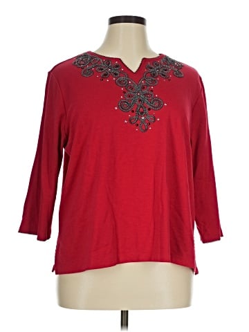 Alfred Dunner 3/4 Sleeve Top (view 1)