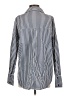 Monrow Stripes Silver Long Sleeve Button-Down Shirt Size S - photo 2