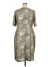Connected Apparel Metallic Silver Cocktail Dress Size 18 - photo 2