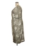 Connected Apparel Metallic Silver Cocktail Dress Size 18 - photo 5
