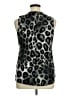 Susan Lawrence Silver Sleeveless Blouse Size XL - photo 2