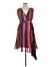Harlyn 100% Polyester Stripes Burgundy Cocktail Dress Size XL - photo 1