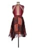 Harlyn 100% Polyester Stripes Burgundy Cocktail Dress Size XL - photo 2
