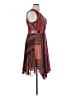 Harlyn 100% Polyester Stripes Burgundy Cocktail Dress Size XL - photo 4