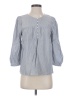 Levi's 100% Viscose Gray 3/4 Sleeve Button-Down Shirt Size XS - photo 1