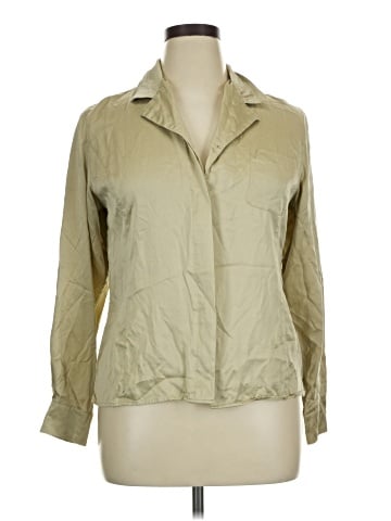 Valerie Stevens Long Sleeve Silk Top (view 1)
