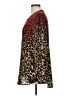 Cato 100% Polyester Animal Print Brown Long Sleeve Blouse Size L - photo 5