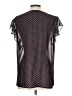 DR2 Polka Dots Black Short Sleeve Blouse Size L - photo 2