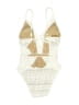 Becca Graphic Ivory One Piece Swimsuit Size S - photo 2