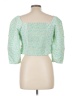 Levi's 100% Polyester Green 3/4 Sleeve Blouse Size L - photo 2