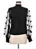 Lulumari 100% Polyester Black Long Sleeve Blouse Size M - photo 1