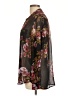 Kut from the Kloth Floral Brown Long Sleeve Blouse Size L - photo 5