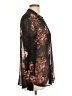 Kut from the Kloth Floral Brown Long Sleeve Blouse Size L - photo 4