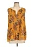 DR2 100% Polyester Yellow Sleeveless Blouse Size L - photo 1