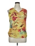 Venezia 100% Polyester Yellow Sleeveless Blouse Size 14 - 16 Plus - photo 1