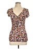Candie's Purple Short Sleeve Top Size L - photo 1