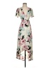 Peppermint Floral Ivory Casual Dress Size S - photo 1