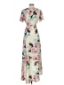 Peppermint Floral Ivory Casual Dress Size S - photo 2