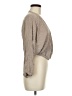 American Threads 100% Rayon Tan Long Sleeve Blouse Size M - photo 4