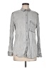Talula Gray Long Sleeve Button-Down Shirt Size M - photo 1