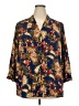 Investments 100% Polyester Paisley Blue Kimono Size 2X - photo 1