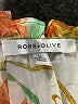 Rose + Olive 100% Polyester Orange Short Sleeve Blouse Size L - photo 7