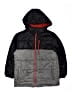 Quad Seven 100% Polyester Color Block Black Windbreaker Size 12 - photo 1