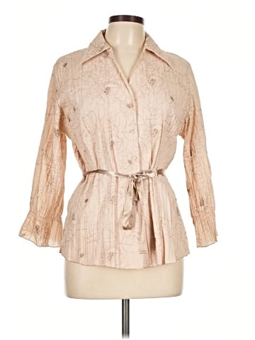 Harve Benard 3/4 Sleeve Button-Down Shirt (view 1)