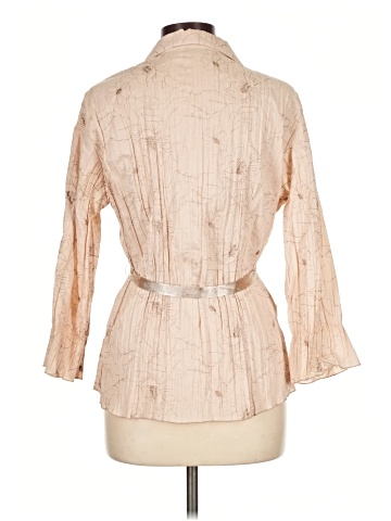 Harve Benard 3/4 Sleeve Button-Down Shirt (view 2)