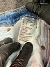 American Eagle Outfitters Chevron-herringbone Blue Jeans Size 0 Reg - photo 8