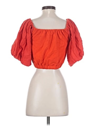 Zara W&B Collection Short Sleeve Blouse (view 2)