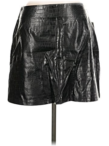 Bar III Faux Leather Skirt (view 1)