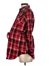 Isabel Maternity 100% Cotton Plaid Red Long Sleeve Button-Down Shirt Size XS - photo 5