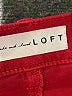 Ann Taylor LOFT Color Block Red Burgundy Jeans Size 6 - photo 7