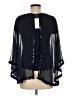 Julie Brown 100% Polyester Blue 3/4 Sleeve Blouse Size Med - Lg - photo 2