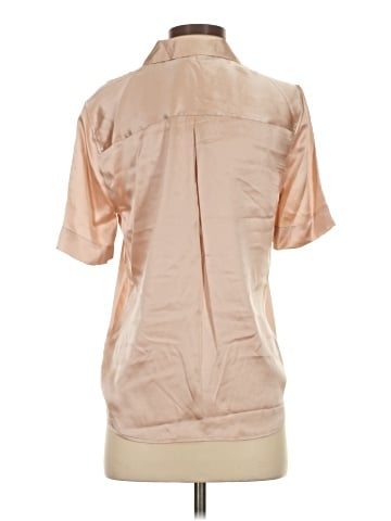 L'Agence Short Sleeve Silk Top (view 2)