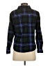 L.L.Bean 100% Cotton Plaid Black Long Sleeve Blouse Size S (petite) - photo 2