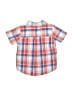 Carter's 100% Cotton Plaid Orange Short Sleeve Button-Down Shirt 6-9 MO / 9 MO - photo 2