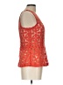 Intermix Orange Sleeveless Blouse Size L - photo 4