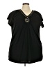 Lena Black Short Sleeve Top Size 22 - photo 1