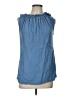 Papillon Blue Sleeveless Blouse Size L - photo 1