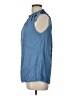 Papillon Blue Sleeveless Blouse Size L - photo 5