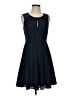 Express 100% Polyester Solid Blue Cocktail Dress Size 4 - photo 1