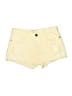 Current/Elliott Solid Ivory Yellow Denim Shorts Size 26 waist - photo 1